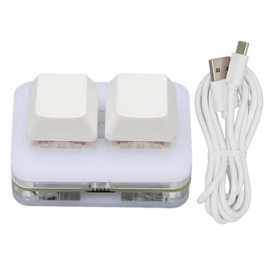 USB 2 Мини-клавиатура с ключами Пользовательская RGB-подсветка Клавиатура с макропрограммированием для Windows для OS X для Linux Белая