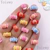 30pcs Mixed Resin Colorful Mini True Colored Candy Nail Art Flat Back Stone Applique DIY Christmas Charms Scrapbook Decor Crafts