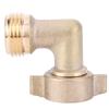 Латунный садовый шланговый отвод 90 градусов с уплотнительными кольцами, цельные латунные фитинги для труб, шланговый отвод 3/4 дюйма для автофургона, кемпера, каравана, водозаборника