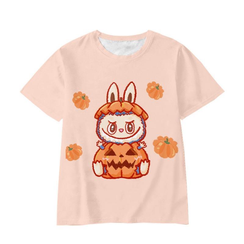 Personalized Cute Cartoon Anime Image 3D Digital Printing Summer Tops Fashion Breathable Children's Short T-shirt