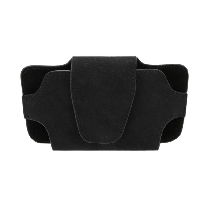 1x Черный замшевый автомобильный солнцезащитный козырек для салона, бокс-держатель для очков, чехол для хранения солнцезащитных очков
