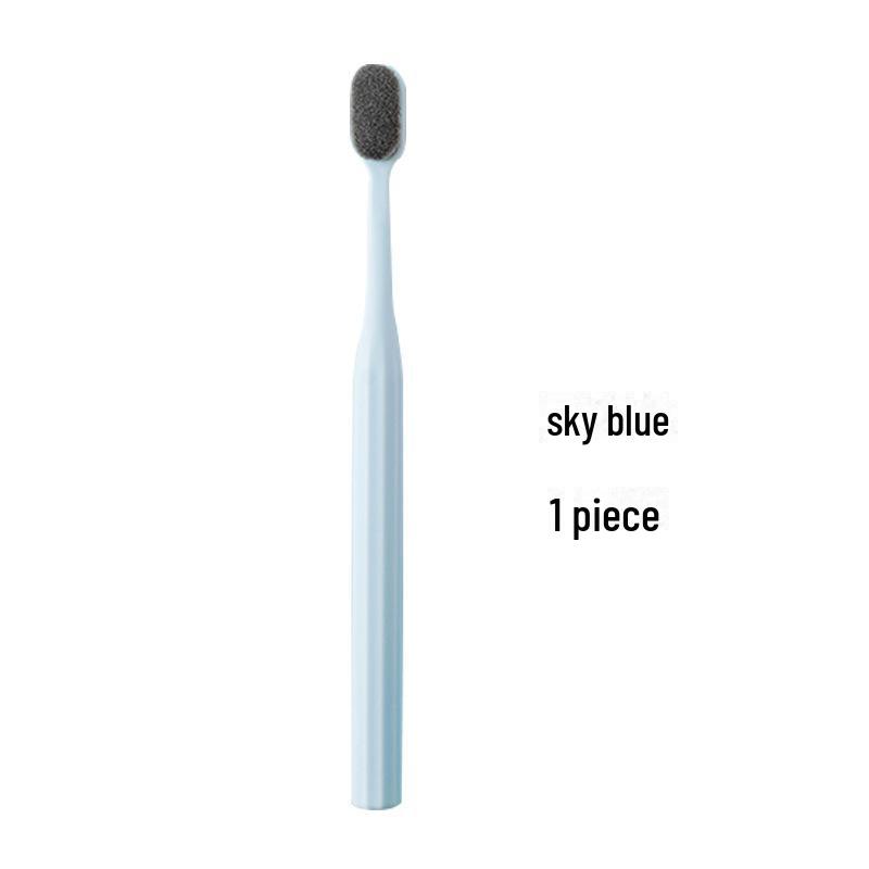 Wanmao Bamboo Charcoal Toothbrush - Adult, Super Soft Bristles, Portable, 4 Colors Available