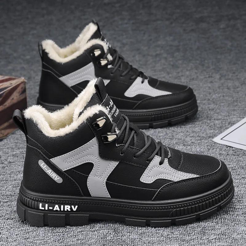 2024 Mens Boots Casual Shoes Winter Leather Designer Luxury Ankle Platform Chelsea Tactical Cowboy Combat Work Safety Sneakers