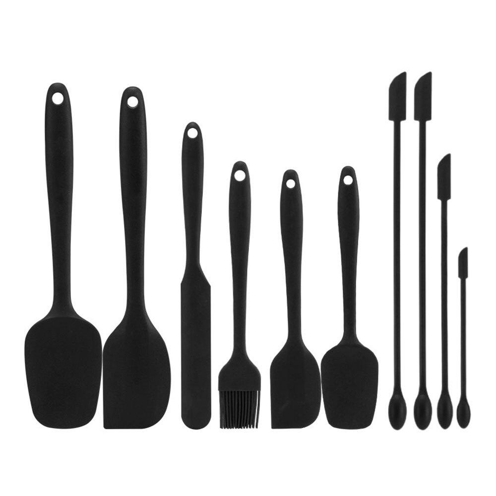 Набор силиконовых лопаточек, скребок для крема, сделай сам, кухонная утварь, лопаточка для масла, торта, миксер, масляная щетка, инструменты для выпечки, набор посуды