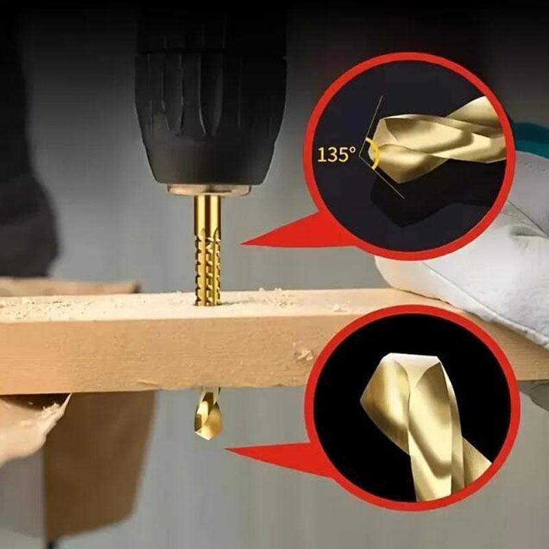 Набор спиральных сверл HSS с титановым покрытием, сверло 3-8 мм, зубчатое спиральное пилообразное сверло для прорезания пазов, композитные сверла