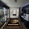 1PC Custom Name Golden Dragon Crest Theme Floor Mat Ideal for Living Room, Game Rooms, Office, Bedroom,Floor Mat Playful Design