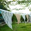 New 3.3M Vintage Fashion Lace Bunting Rustic Hessian Burlap Banner Wedding Christmas Party Decor
