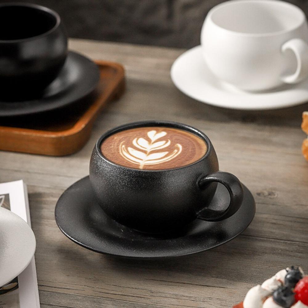 300ml Coffee Cup Set Ceramic Milk Cup Drinkware Coffee Mug Cappuccino