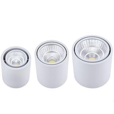 Диммируемый светодиодный даунлайт COB прожектор AC85-265V 7W 9W12W 20W 24W регулируемый угол алюминиевый накладной светильник внутреннее освещение