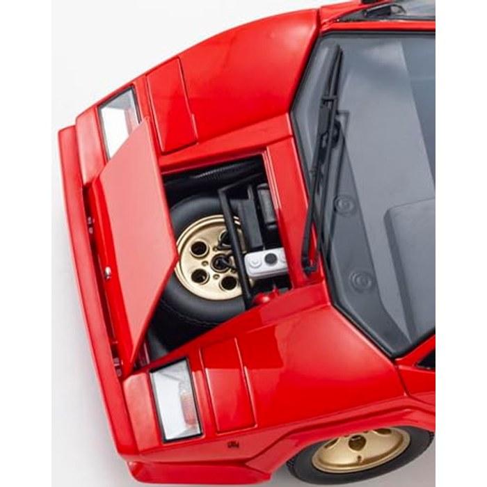 Kyosho Lamborghini Countach LP5000 Quattrovalvole Масштаб 1/18 Красные/Золотые Диски KS08320RBKG