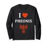Humor Phoenix Animals Simple Fire Bird I Love Phoenix Long Sleeve T-shirt