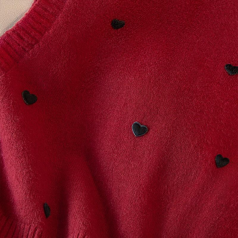 Женский вязаный жилет с бисером Sibaishe