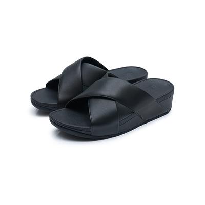 ШЛЕПКИ LULU CROSS ALL BLACK/K04-001/ЧЕРНЫЙ
