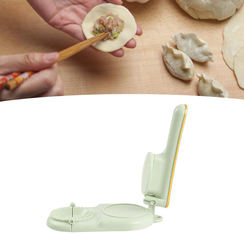 Dumpling Maker Presser Fast Press Mold PP Plastic Household Kitchen Tool Light Green