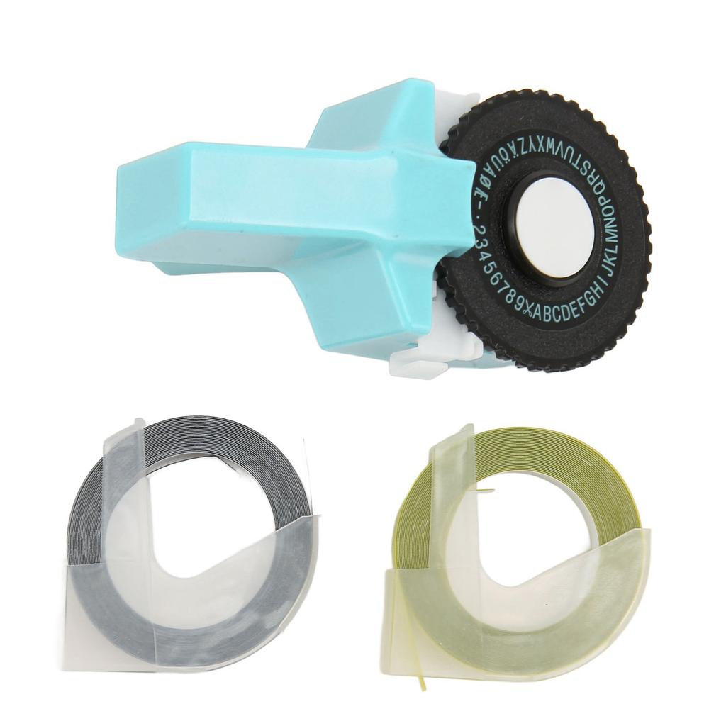 Embossing Label Maker Machine with Tapes Handheld 3D Portable Embossed Label Printer for Home Busine