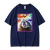 I Put The Fun in Dysfunctional Funny Raccoon Meme Tshirts Unisex Women Casual Cotton Oversized T Shirt Fashion Retro Loose Tshirt