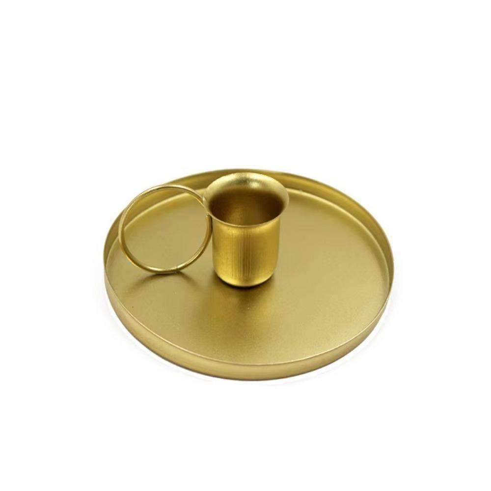 Vintage Candle Holder Portable Desktop Candlestick Adornment Candle Stand Home Wedding Decorations