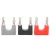 1Set U38 4mm Banana Plug Copper Nickel Plated Double Row Banana Connector Red Black Gray Couple