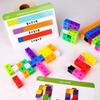 100 Piece Linking Cubes Set Early Educational Toy Building Blocks Best Gifts Plastic Learning Toys for Kids Above 3 Years Old