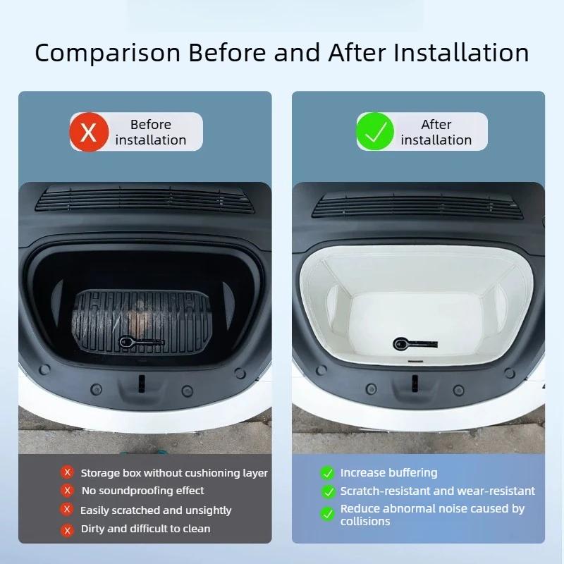 Frunk Storage Mat Frunk Mat Auto Interior Decoration Modification Accessories Supplies Tools For Tesla New Model Y 2021-2025