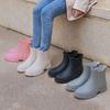 Rain Boots Women's Rubber Shoes Adult Fashion Rain Shoes Waterproof Shoes Chelsea Water Shoes