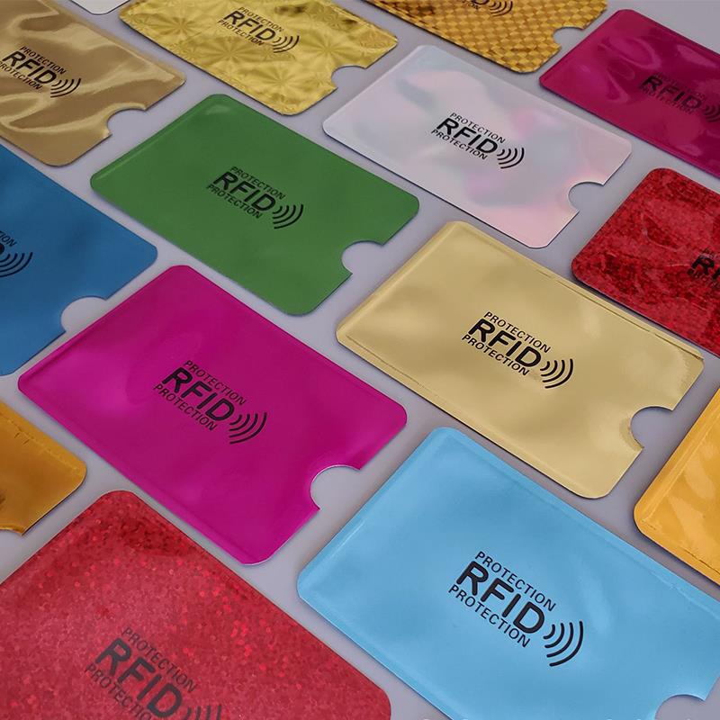 Защита от кражи для RFID-защиты для кредитных карт, блокирующий чехол для держателя карты, защитный чехол для банковской карты