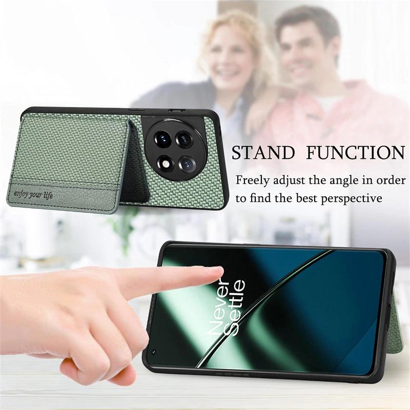 Magnet Wallet Card Slot Case For OnePlus One Plus 15 15R 13 13R 12 Ace 6T 6 5 3 Pro Shockproof Leather Silicone Case Back Cover