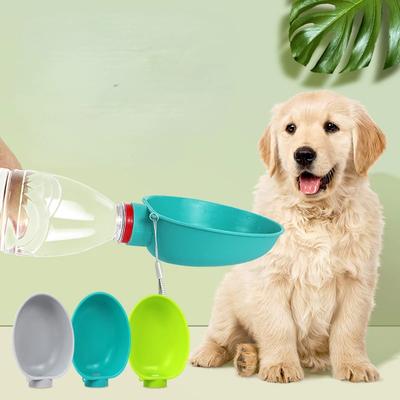 Собака котенок, сопровождающая чашку для воды, бутылка для воды для домашних животных, портативная дорожная чашка для головы, чаша для питья воды на открытом воздухе