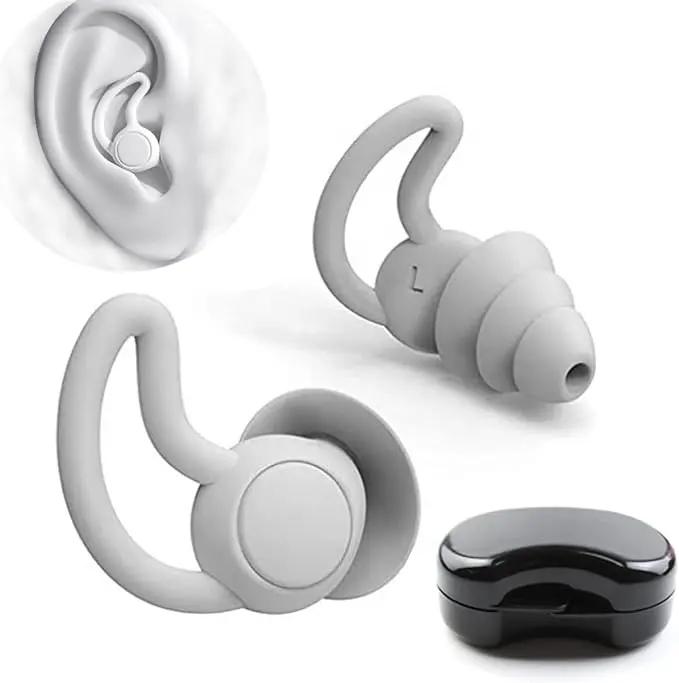 Shark Fin Earplugs Reusable Hearing Protection Soft Silicone Fashion Noise Cancelling Sleeping Ear Plugs for Sleeping Travelling