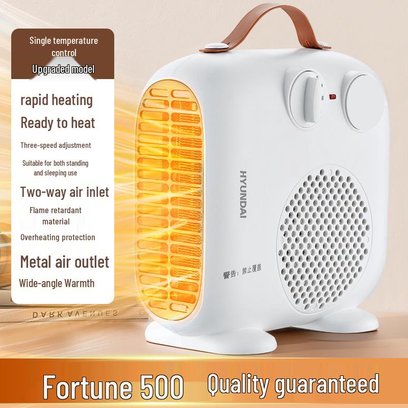 Hyundai Little Sun PTC Быстрый Нагрев Настольный Электрический Обогреватель - Энерго- и Экономичный Вентилятор Теплого Воздуха для Дома или Офиса.