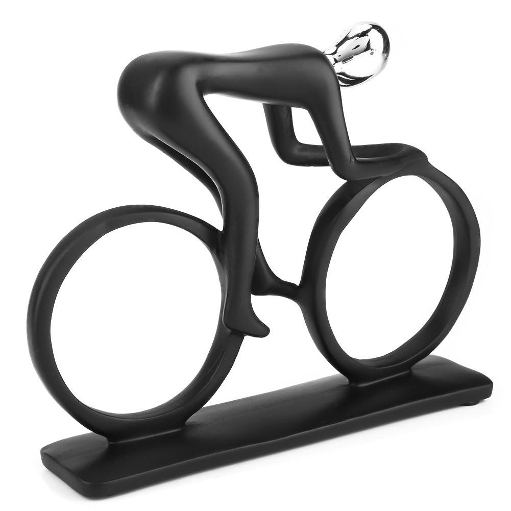 Ремесло Современная Абстрактная Скульптура Спортивная Фигурка Статуя Искусство Резьба Фигурка Из Смолы(Велосипедист)