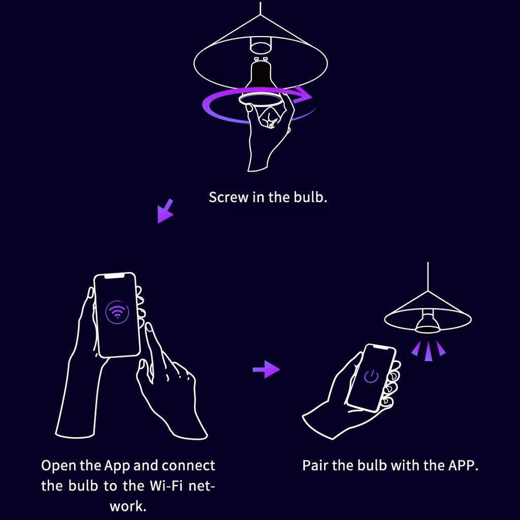 Xiaomi Умная светодиодная лампа Yeelight GU10, красочная W1, приложение для синхронизации музыки и игр, голосовое управление, энергосберегающий свет, длительный срок службы