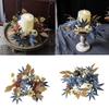 Candle Ring Wreath Pillar Candle Stand Creative Craft Rustic Decor Candle Holder for Festival Proposal Party Supplies Gift Home