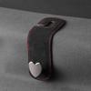 Heart Shape Metal Car Seat Headrest Hooks 2 in 1 Leather Car Seat Back Hook Purse and Bag Backpack Double Hook Car Seat Hanger