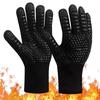 Barbecue Gloves Non-Slip Heat Resistant 800 Degrees Fireproof BBQ Extra Long Cooking Gloves Oven Gloves for Grill Kitchen Tools