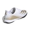 Adidas X GHOSTED .3 Tf Slip Resistant Low Top Kids' Soccer Shoes White Brown Black Kids' Sneakers EG8214
