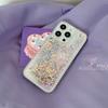 Роскошный светящийся блестящий чехол для телефона Quicksand для iPhone Liquid Sand Прозрачная мягкая задняя крышка
