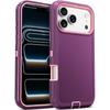 Neutral OTT solid color three-proof phone case suitable for iPhone 17 Pro Max, anti-drop protective cover for Apple 16E