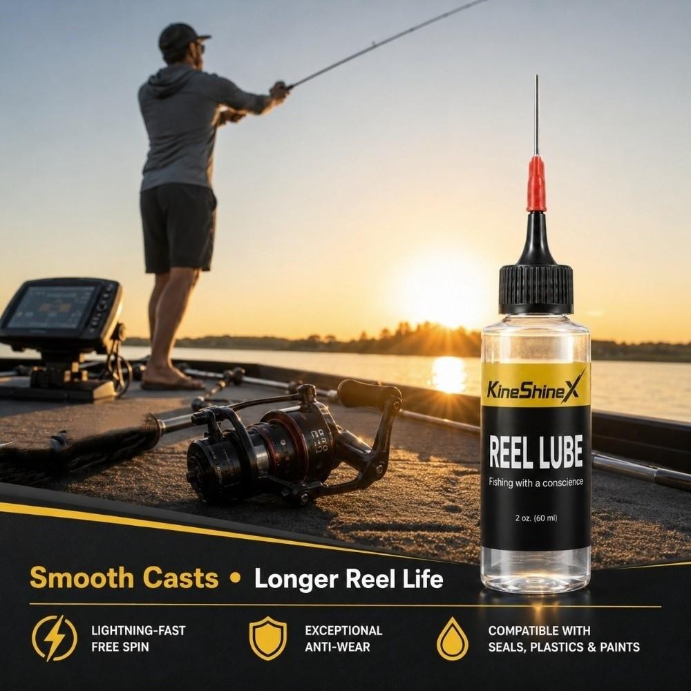 60ml Fishing Reel Lubricant Needle Nose Applicator Fishing Gear Oil Fishing Reel Maintenance