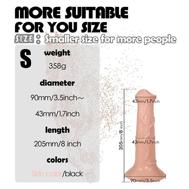 Лошадь фаллоимитатор Анальная пробка Мягкий пенис Анальный расширитель с присоской Фаллос Анальная пробка Стимулирует влагалище Анус Член Секс-игрушки