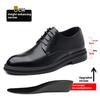 Мужские дышащие оксфорды для платья с увеличением высоты на 6 см/8 см, кожаные, формальные, деловые, свадебные туфли-лифты, зима/весна/лето