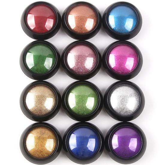 12 Colors Super Thin Mirror Effect Nail Art Chrome Powder Holographic Decoration