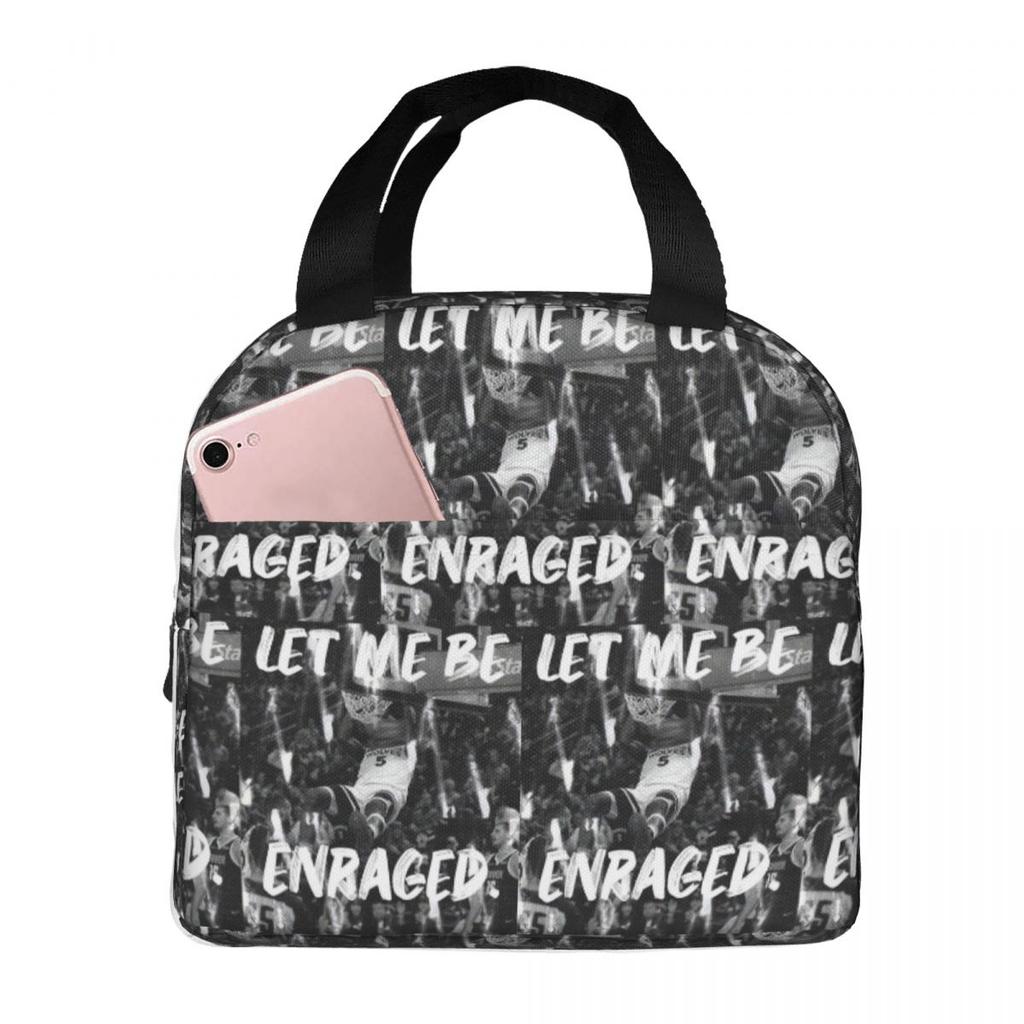 Anthony Edwards Insulated Lunch Bag for Women Office Cooler Thermal Food Box Tote Portable Lunch Boxes Container