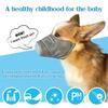 2/4Pcs Dog Respirator Muzzle Adjustable Air Filter Face Cushion Reusable Breathable Anti