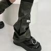 Womens PU Leathers Leg Warmers Long Leg Sleeve Socks Warm Adult Girls Boot Socks Party Casual Streetwear