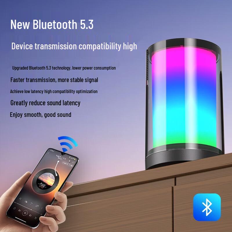 Bluetooth-колонка Soli AI K35 с голосовым помощником Xiaodu и RGB-подсветкой, штекер CN (адаптер в комплекте)