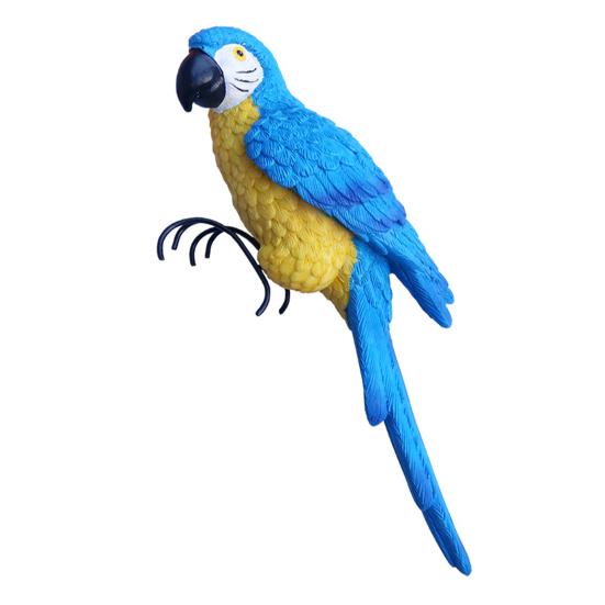 Кашпо Фигурка птицы Смола Садовая статуя птицы с когтями Декор для цветочного горшка Статуя попугая для бонсай Домашний декор Садовое искусство