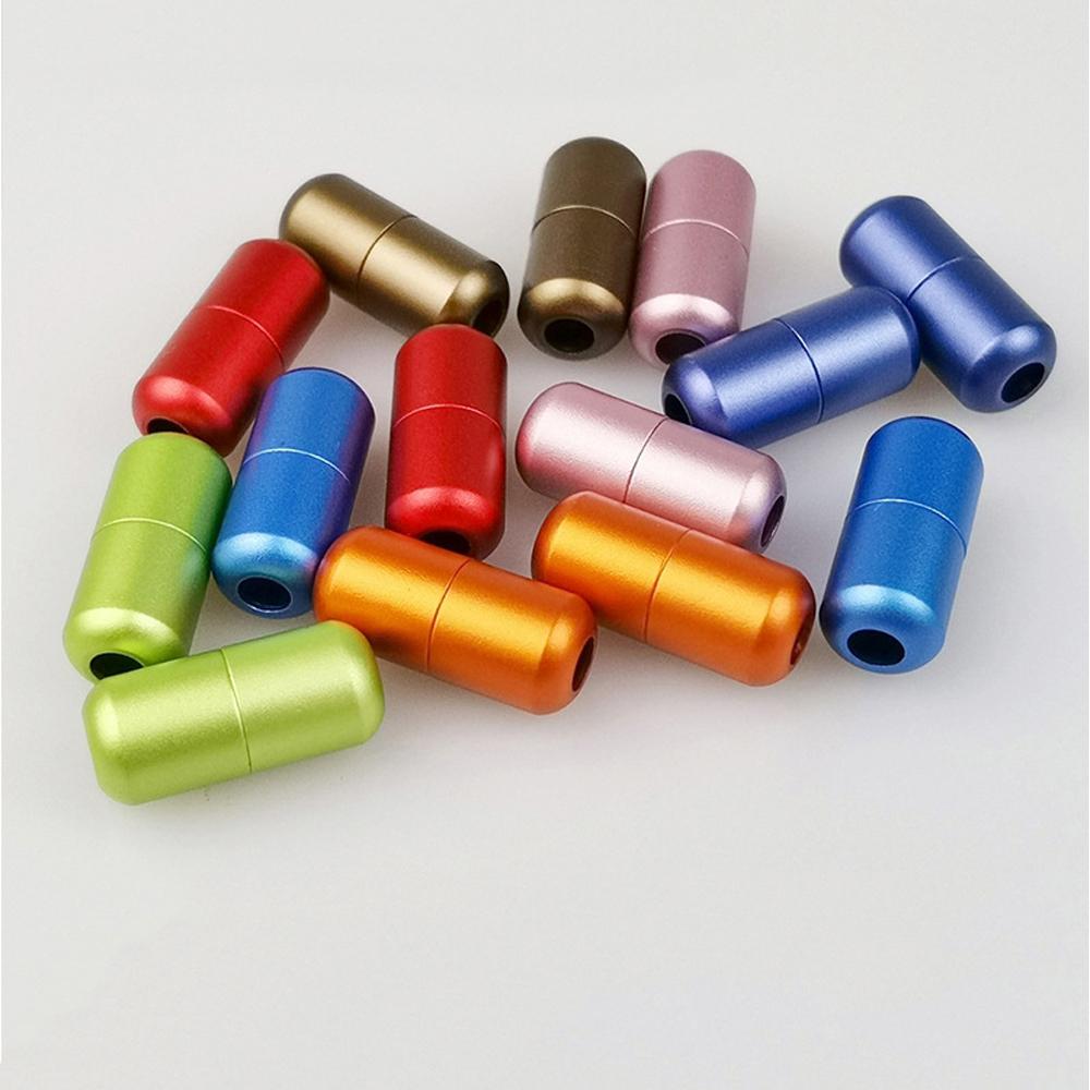 1 Pair Colorful Metal Aluminum Sports Shoelace Buckle Lock No Tie Shoelaces Fast Lacing Shoes Buckle