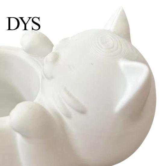 Декор для студенческого стола 3D Шкатулка-Кот Удачи, Милый Органайзер для Денег и Украшений Маленький Держатель для Колец, Мини-Горшок Фигурка для Декора Дома,