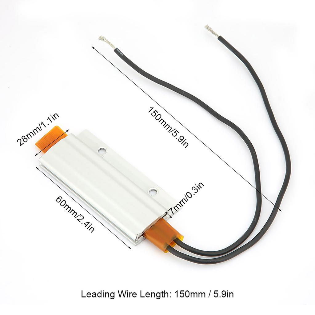 60*28*7 мм алюминиевый корпус PTC нагревательный элемент пластина термостатический нагреватель(110 В 200 градусов Цельсия )